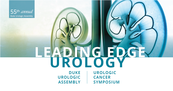 Logo and tagline for Leading Edge Urology: 55th Annual Duke Urologic Assembly