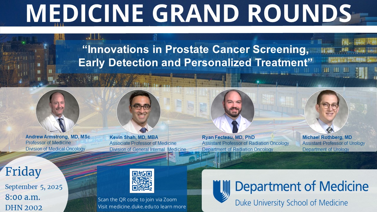 Flyer for Medicine Grand Rounds