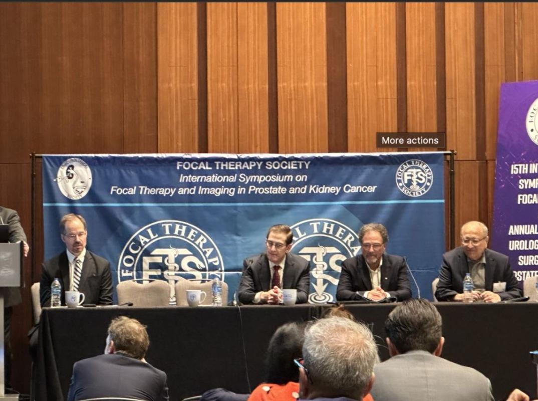 Thomas J. Polascik and Michael Rothberg, MD. participate in a panel discussion.