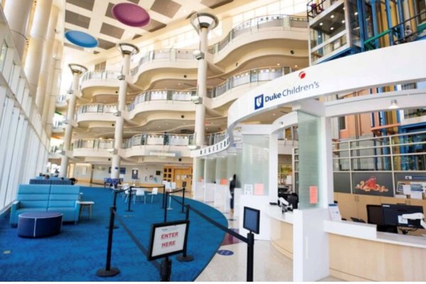 Duke Children's hospital lobby