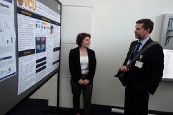 Research poster at conference