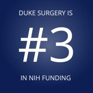 Duke Surgery NIH ranking