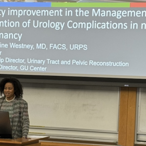 Lenaine Westney presents at Duke Friday in Urology