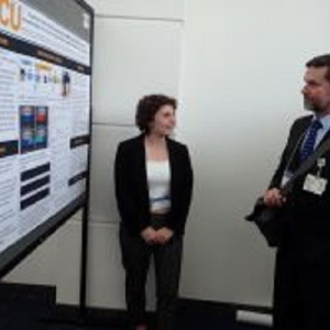 Research poster at conference